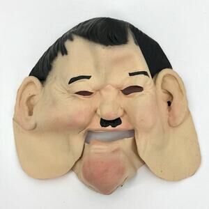 Vintage Laurel and Hardy Halloween Mask 1993 Oliver Hardy Larry Harmon Pictures